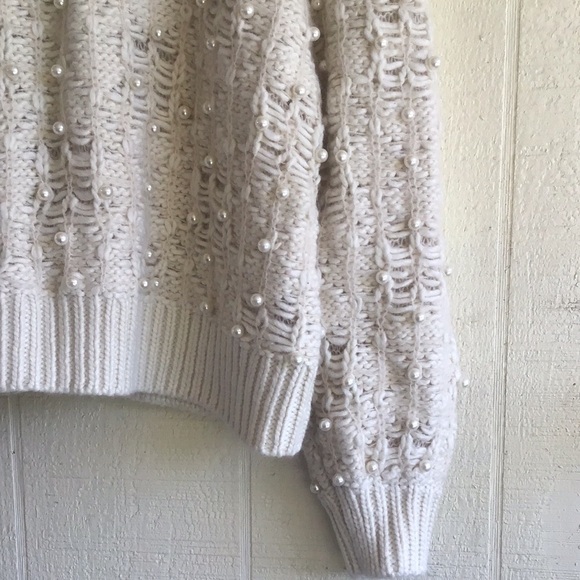 Zara pearl knit textured pullover sweater - Picture 12 of 16